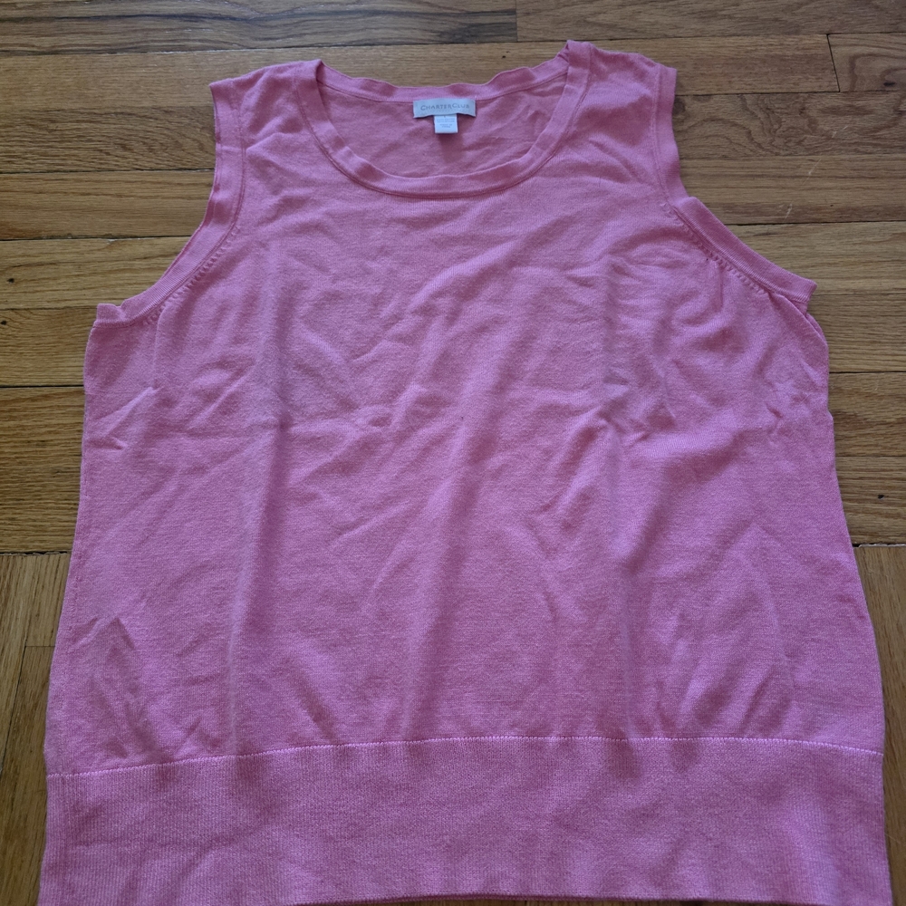 Pink Sleeveless Top